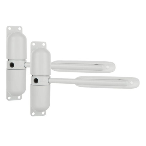 2PCS Automatic Spring Door Closer, Adjustable Close Door Hinge for Convert Hinged Doors to Self-Closing,Door Closer Auto 1