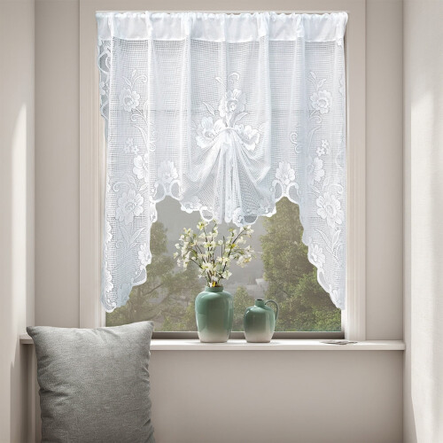 Pull-Out Lace Curtain Butterfly Pattern Gauze 59.06x39.37