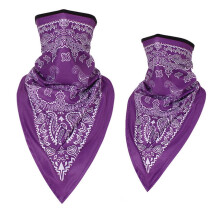 Purple unisex bandana neck gaiter tube scarf one size