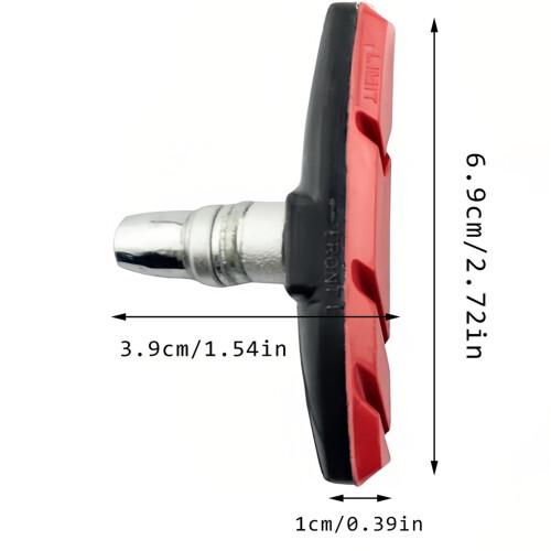 MTB Disc Brake Pads 69mm Red 2