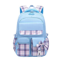 Leichter Wanderrucksack für Damen mit Schleife, blau