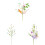 Artificial Spring Easter Floral Stems with Pastel Eggs 3 1