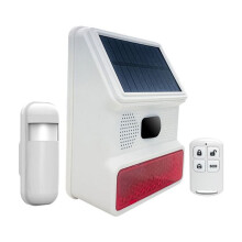 433Mhz Solar Outdoor Siren With Led Flashing Light Function As Alarm System