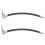 Black Air Pump Extension Cable Rubber Hose 2 pcs 5