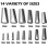 Stainless Steel Caulk Nozzle Applicator 14 pcs 1