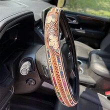 Retro Cowboy Steering Wheel Cover 15 Inch Universal