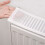 White Breathable Radiator Dust Cover 1 Pack 1