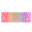 Mini 60% RGB Backlit Keyboard Wired Waterproof Pink 1