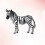 Zebra Toy Wild Animal Figurine Plastic Office Decor Gift 1 8