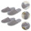Pantofole da donna Pretyzoom grigie morbide per interni e spa. 1