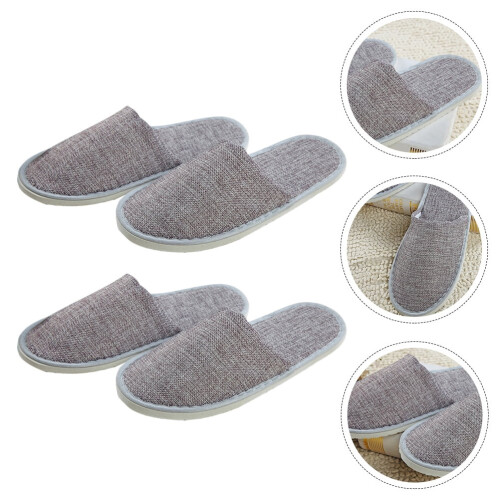Pantofole da donna Pretyzoom grigie morbide per interni e spa.
