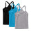 Girls Camisole Cotton Undershirt 3-Pack Lightweight 5