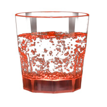 LED Light Up Drinking Glasses - 12oz Color Changing Cup with 8 Light Modes for Parties, Bars & Home Use, Orange