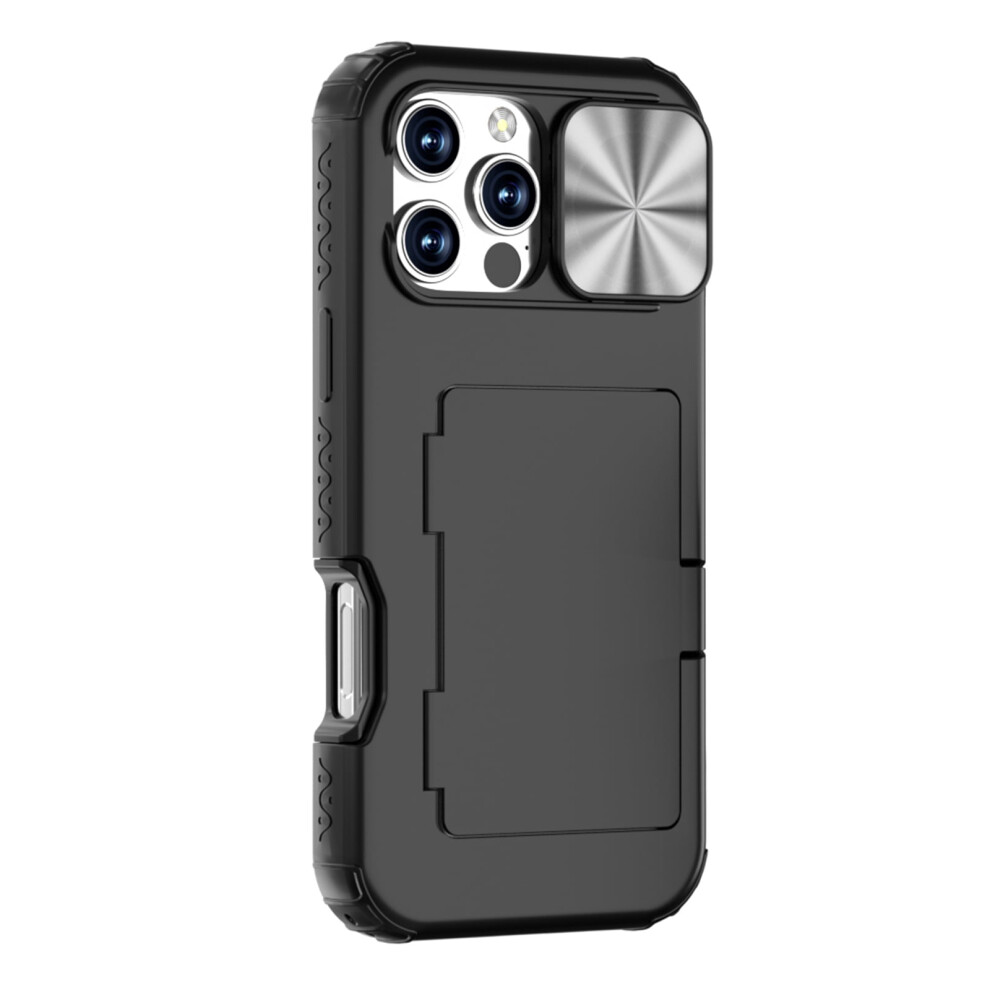 Iphone 16 Pro Wallet Case With Card Holder And Slide Camera 9180333335626