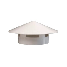 Osłona przeciwdeszczowa kratki wentylacyjnej dachowej PCV okrągła 75-160mm