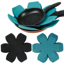 Ludlz Pot Protectors Hexagon Flower Shape 12 Pcs