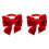 Red Velvet Bow Napkin Rings for Table Decor 2PCS 1