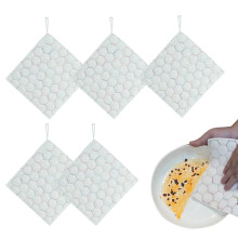 Dish Cloths Double-Sided Wire Cleaning Towels 5-piece