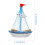 OUNONA sailing model ornament wood2pcs 2