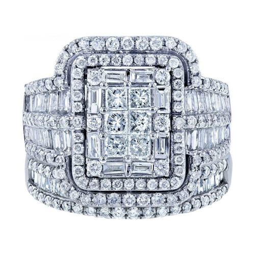 Stapelbara silverlöftsringar med diamanter och knutdesign