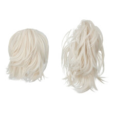 Extension de cheveux naturels pour chignon décoiffé avec fil métallique flexible