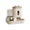 Automatic Dual Bowl Pet Feeder and Water Dispenser Gray 2