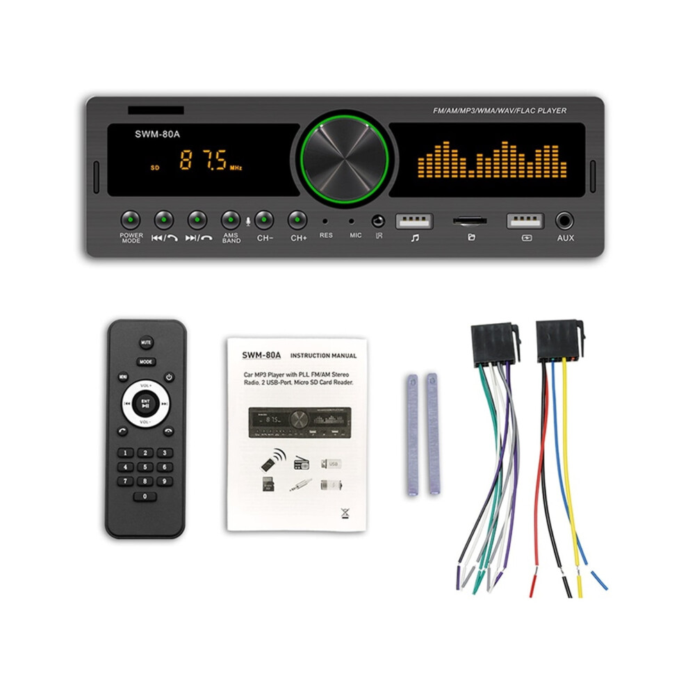 12V Car Stereo Radio With Bluetooth And Mp3 Player 60Wx4 937196009190