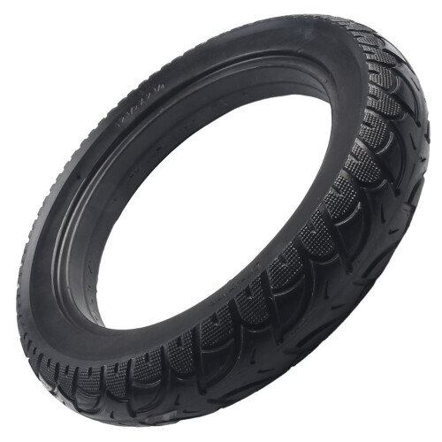 Pneu sólido de borracha 12,52,25 polegadas para bicicleta elétrica, scooter e MTB.