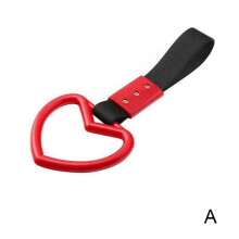 PVC car tow handle strap round charm JDM styling