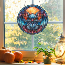 Colorful Acrylic Halloween Wall Hangs – Gothic Skeleton Window Hanging Ornament, Compatible with Halloween Decor