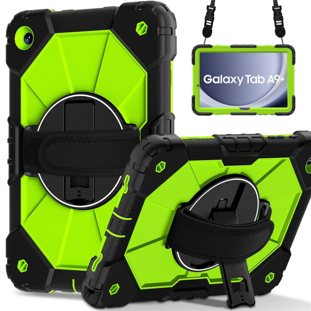 Samsung Galaxy Tab A9+ Heavy Duty Shockproof Case Yellow 919886083338