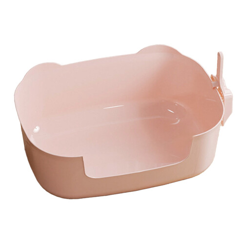 Cat Litter Tray Open Top Low-Entry Pink A 1