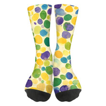 Willtoo Compression Socks for Women Watercolor Polka Dot