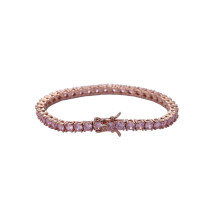 Geboortesteen tennisarmband van 925 sterling zilver, 7,9 inch (19 cm).