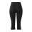 Dames Capri legging met hoge taille, zwart 6