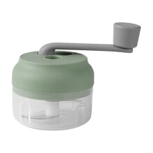 Green 100ml Food Grinder & Manual Garlic Chopper – Portable, Handheld, for Home & Outdoor Use