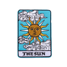 Parche bordado de carta del tarot Sol Luna Animal1 pieza