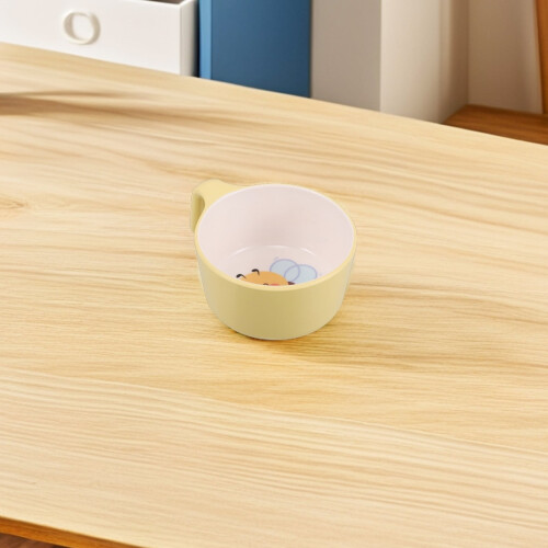 LYTMENT kids cereal bowl with handle, bees pattern, 1