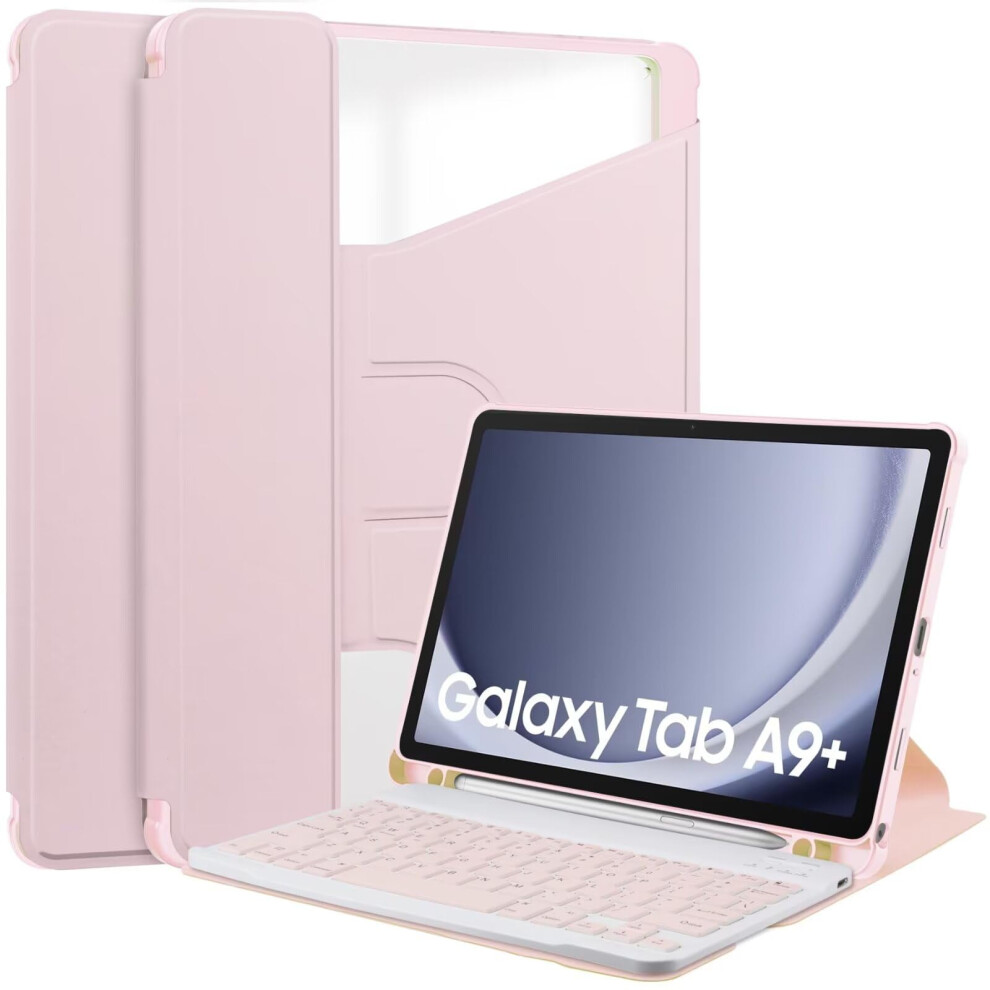 Galaxy Tab A9 Plus 5G 11" Keyboard Case 360 Rotating Dark 937196007431