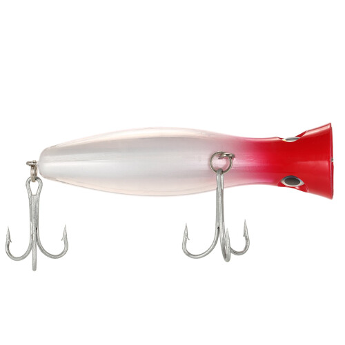 Grande esca artificiale Popper da pesca, 12 cm, 45 g, con ami e anello. 2