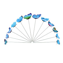 Estacas artificiales con forma de mariposa para exteriores (12 unidades)