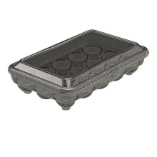 Egg Holder for Refrigerator with Lid, 24 Count Tray Carrier Storage Box for Fridge, Stackable Clear Plastic Container Dispenser Keep Fresh