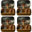 Mini Christmas Nativity Set Tin Box 4 pcs 2