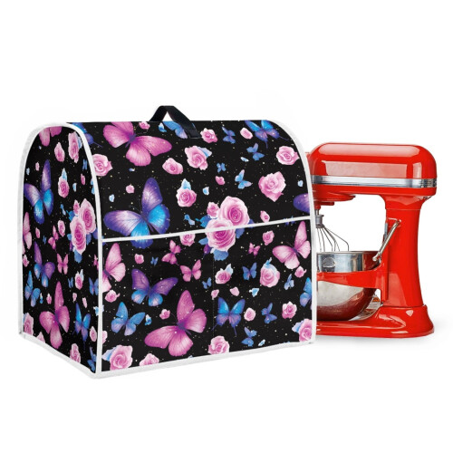 Capa protetora para batedeira de pedestal de 6 a 8 litros com bolsos frontais.
