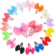 Barrettes nœud papillon pour tout-petits, couleurs assorties, 12 pièces