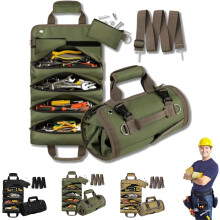 Sac à outils enroulable robuste avec pochettes détachables (1 pièce)