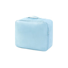 Multi-Compartment Travel Clothing Organizer - Portable Zipper Storage Bag for Underwear/Clothes, Foldable Luggage Organizer