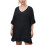 Transparentes Damen-Überwurfkleid mit Rüschenbündchen 4