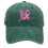 Casquette unisexe à ruban rose, vert foncé, ajustable 1