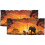 Cortina de Cozinha com Estampa de Elefante Africano, 54x18 polegadas (2 peças) 1